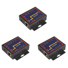 3X Industrial Modbus Serial RS232 RS485 RS422 to Ethernet Converter Device Server TCP/RTU RJ45 to RS232+RS485 Connector
