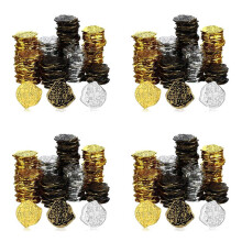 1200 Stuks Plastic Gouden Munten Piraat Munten Kinderen Spelen Munten voor Pirate Party Schatkist Games Tokens Speelgoed Cosplay