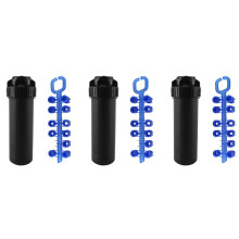 3pcs 3/4 Inch Female Thread - Sprinkler Gear Drive Lawn Sprinkler Part-Circle Pattern 40-360Adjustable