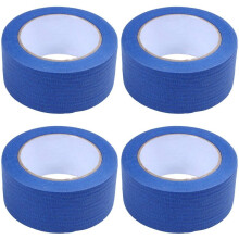 4 Pezzi 50M Nastro Adesivo Blu 50mm per Stampante Nastro Adesivo