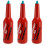 3X de Flair Bartender Bartending Practica Bar Botella Bar Cocktail Vino Shaker - Rojo 1