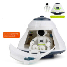 (return cabin no box)Acousto Optic Space Rocket Toy Spaceship Space Station Rocket Model Aviation Series