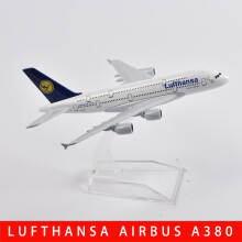 (087)JASON TUTU 16cm Lufthansa Airbus 340 Plane Airplane Model Aircraft Model Diecast Metal 1/400 Scale