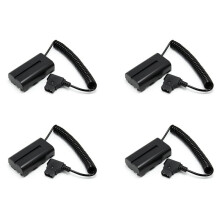 4X Coiled D-Tap to L-Series F550 Battery Dummy Cable for Feelworld/Atomos Shinobi Small Hd/Andycine Camera Monitor