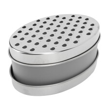Dual-Sided Box Grater Grey 17x12x7cm PP/430SS