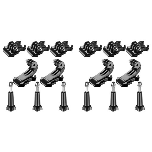 2 Set Eight in One Kit for , Buckle Clip Basic Mount, Vertical Surface Quick Mounting J-Hook Buckle Mount, for  Hero