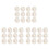 Ensemble de 36 Ronds de Serviette, Décoration de Table de Boucle de Serviette de Mariage en Perles Blanches 1