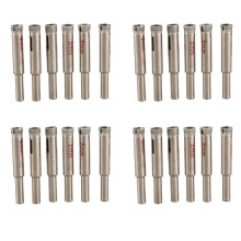24 Pcs 8mm Diamond Core Drill Bits Ceramic Tile Glass Hole Saw