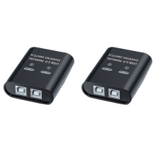 2X USB 2 Port Manual USB HUB Two Computers Share U Disk Printer Device Two in One Out USB2.0 Sharer