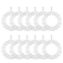 12Er-Pack 8-Zoll-Sublimations-Windspiel-Rohlinge, Doppelseitige 3D-Sublimationswindbetriebene Kinetische Skulptur für Den Garten Im Garten