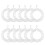 12Pack 8 Inch Sublimation Wind Spinner Blanks,3D Double Sided Sublimation Wind Powered Kinetic Sculpture for Yard Garden 1