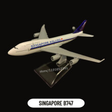 (112.singapore B747)Scale 1:400 Metal Aircraft Replica 15cm Vietjet A320 Airline Boeing Airbus Airplane