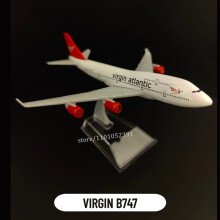 (119.Virgin B747)Scale 1:400 Metal Aircraft Replica Virgin B747 Airlines Boeing Airbus Airplane Diecast