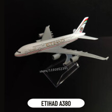 (5.Etihad A380)Scale 1:400 Metal Aircraft Replica 15cm Vietjet A320 Airline Boeing Airbus Airplane Model