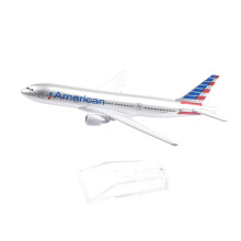 (093)JASON TUTU 16cm American Boeing 777 Aircraft Model Planel Airplane Diecast Metal 1/400 Scale Planes