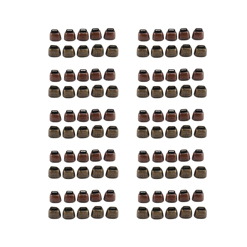 100Pcs Cow Horse Sheep Grazing Small Brass Bells,Cowbell Retro Bell For Horse Sheep Grazing Copper,Cow Bells Noise Maker 6033600681588