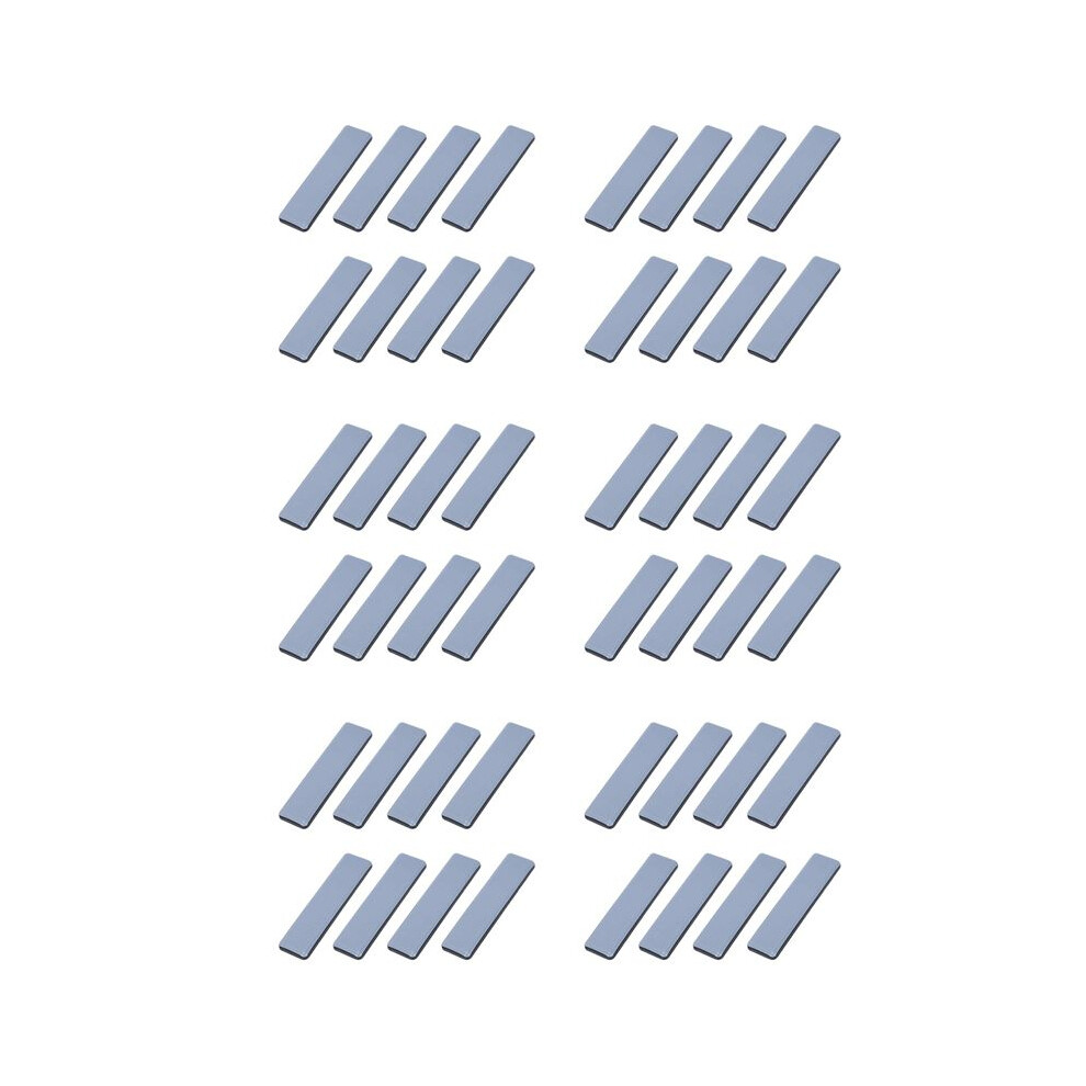 48Pc Furniture Glides Rectangle Furniture Sliders 25X100mm Self Adhesive Furniture Moving Sliders For Floor Protector 4713720364104
