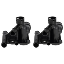 2X 06F121132H Automotive Thermostat Cover Hose Coolant Hose Flange for