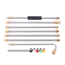 Gutter Cleaning Tool Pressure Washer - Extension Wands, Roof Cleaner Lance Nozzle - 4000 Psi 5 Tips, Window Washing Accessories, Power Washer