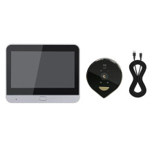 Tuya Wifi Cat Eye Türklingel Überwachungskamera Elektronischer Cat Eye Observer, Digitale Türüberwachung mit Nachtsicht