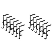 12 Pieces Christmas Stocking Holders for Mantle - Adjustable Christmas Metal Hooks Garland Hanger for Christmas Stocking