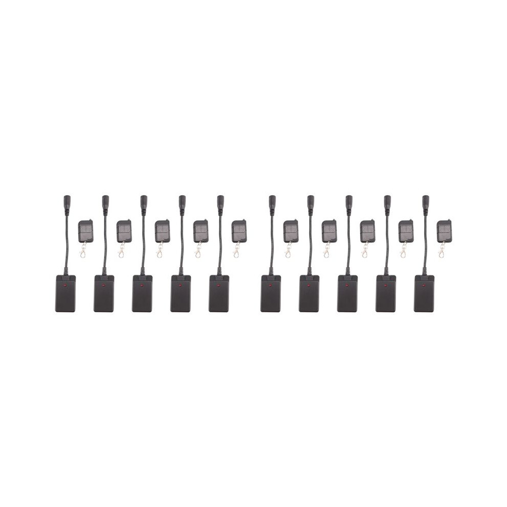 Photos - Other Network Equipment 10 Pcs 3 Pins XLR Wireless Remote Control Receiver for Smoke Fog Machine DJ Stage Controller Receptor Fogging 400W 900