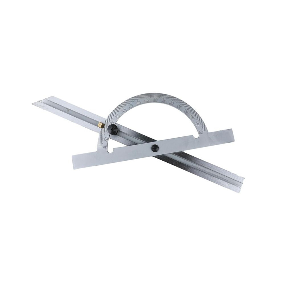 Carbon Steel Protractor 10-170 Degrees Ruler Adjustable Angles Protractor Woodworking Ruler Angles Measure Tool 4713537213411