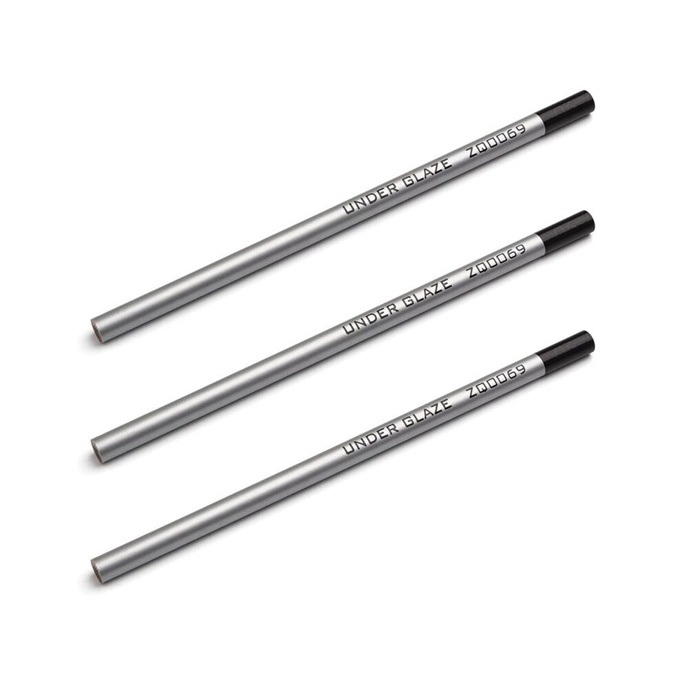 3X Black Underglaze Pencils, Underglaze Pencils For Pottery,Underglaze Pencil Precision Underglaze Pencil For Pottery 6032536083756