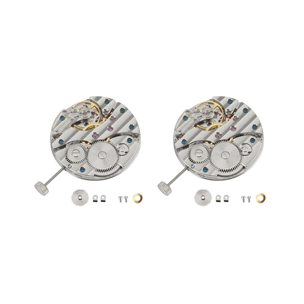 2X 6497 St36 Watch Movement Mechanical Hand Winding Movement P29 44Mm Steel Watch Case 6497/6498 St3600 Movement Watch 6032783482586