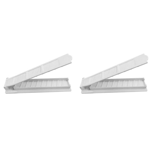 2X Single Row Kebab Maker BBQ Meat Spies Machine Kebab Press Maker Herbruikbare BBQ Spies Maker Kebab - Wit