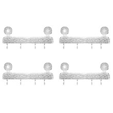 4X Light Luxury Style Punch-Free Storage Rack, Shower Suction, Suction Cup Shelf, Shower Dispenser Soap Organizer