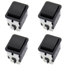 4X Tuischakelaar, HY12-9-3 6-Pins Industriële Elektrische Tuimelschakelaar 125V / 250V Drukknop