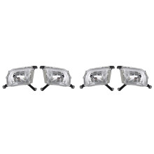 4x Car Front Bumper Fog Light with Lamp Bulb for Daewoo for Lacetti/Optra 4DR for Hrv 2003-2007