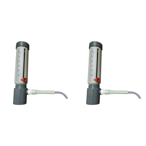 2X Lab  Dispenser Economic Semi-Automatic Liquid Dispenser Sleeve Type 5-25 Ml Adjustable Liquid Adder