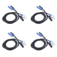 4X Câble DMX Powercon Combinaison de Prise Powercon et de Ligne de Signal DMX XLR pour le Transit Du Signal de Connexion D'Alimentation Lumineuse (A)