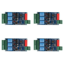 4X 3 Kanal 5A DMX512 Kontrollierter Relais Schalter Kit DIY Konverter DMX Dimmer Relais