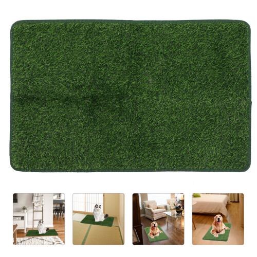 Tapete Absorvente Para Pets Com Almofada De Grama Resistente 2