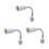3X LED Light Bulb Lamp Holder Converters Adapter Flexible E27 to E27 20cm Length Flexible Extend Socket Base Type 1