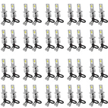40X H3 Super Bright LED Headlight Fog Light Driving Lamp Bulb Kit 6000K White 10W