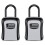 2X Outdoor Password Key Boxs Extended Locking Hook Steel Wire Hanging Key Storage Waterproof Key 4 Digit Code Box Grey 1