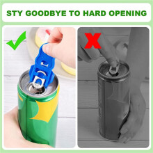 36 Pieces Color Manual Easy Can Opener, Premium Plastic Shields Tab Openers, Leakproof Soda Can Lids Soda Can Cover