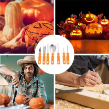Halloween Pumpkin Carving Set Tools Pumpkin Carving Knife Adults Pumpkin Cutting Supplies Engraving Kitchen