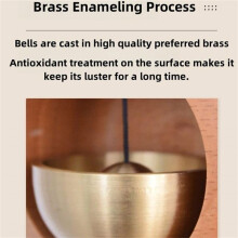 Shopkeepers Bell for Door Opening,Butter Chimes When Opens Chime Bells Box Being Wood Style Brass Doorbell Ring,Home