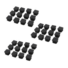 36 Capsules Carrées En Plastique de 15 mm x 15 mm En Plastique, Inserts de Tuyau, Obturation En Bout