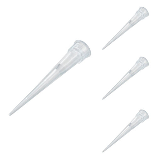 Laboratory Clear White 10UL Lab Liquid Pipette Pipettor Tips 2000 Pcs