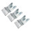 3X MIC-SUPPORTO / Clip in Metallo - Vite per Radio CB / Ham - MH2 1