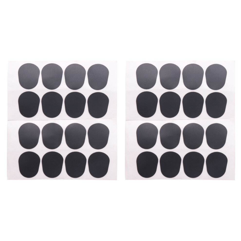 32Pcs Alto/Tenor Sax Clarinet Mouthpiece Patches Pads Cushions, 0.8Mm Black 6032995301545