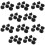 60 PCS Kitchen Black Plastic Gas Stove Cooker Control Knobs 1