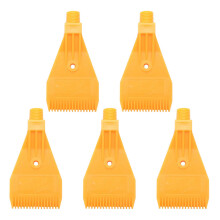 5X 1 / 4BSP ABS Buse de Soufflage Monotrou A Buse Plate A Filetage Exterieur Buse de Souffle Jaune