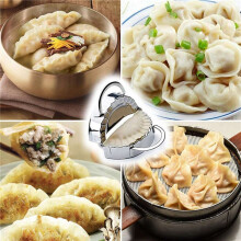 Dumplings Maker 16 PCs,Empanada Press Mold and Cutter,Pie Ravioli Dough Pastry Wrappers Skin Manual Stuffing Spoon